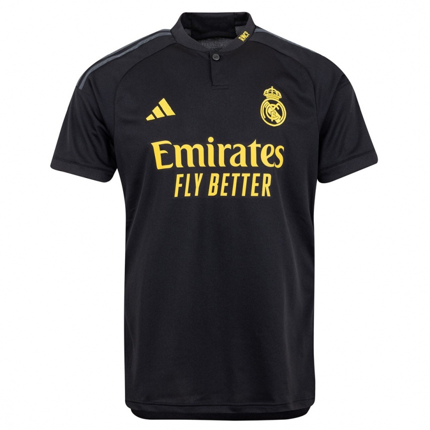 Hombre Fútbol Camiseta Andriy Lunin #13 Negro Equipación Tercera 2023/24 México