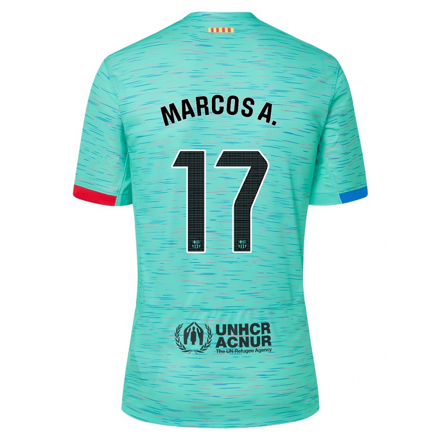 Hombre Fútbol Camiseta Marcos Alonso #17 Aguamarina Clara Equipación Tercera 2023/24 México