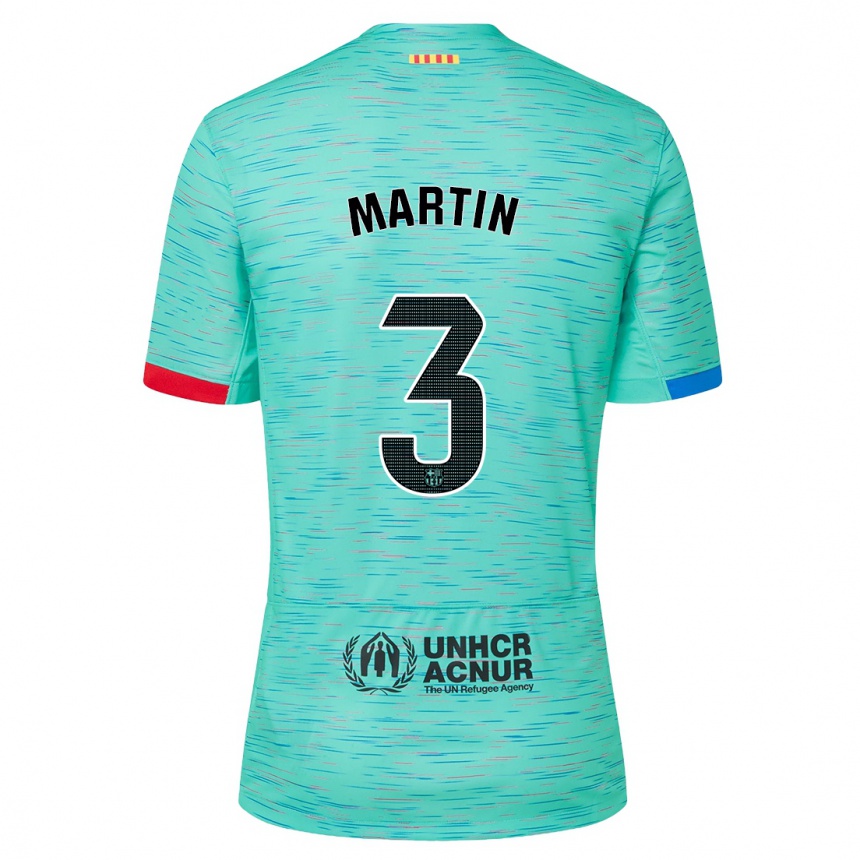 Hombre Fútbol Camiseta Gerard Martin #3 Aguamarina Clara Equipación Tercera 2023/24 México