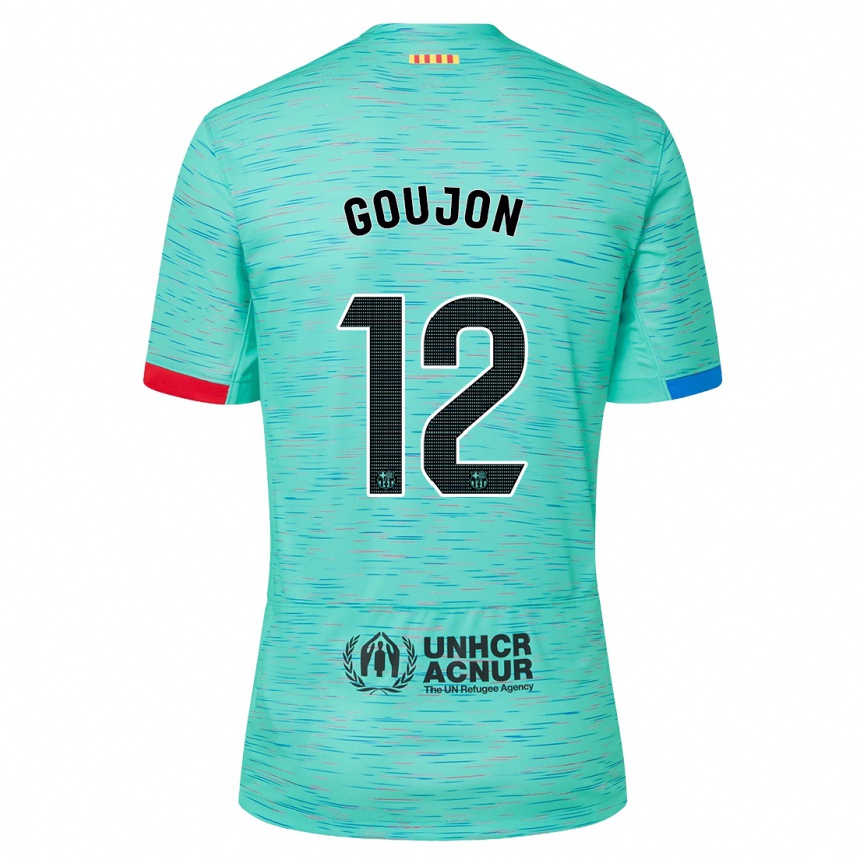 Hombre Fútbol Camiseta Iker Goujón #12 Aguamarina Clara Equipación Tercera 2023/24 México