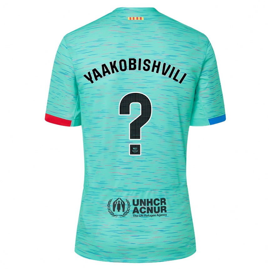 Hombre Fútbol Camiseta Áron Yaakobishvili #0 Aguamarina Clara Equipación Tercera 2023/24 México