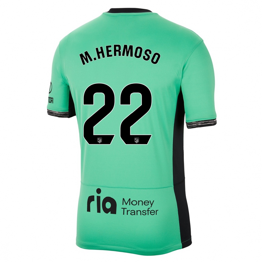 Hombre Fútbol Camiseta Mario Hermoso #22 Primavera Verde Equipación Tercera 2023/24 México