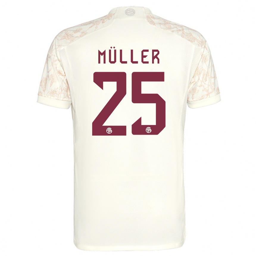Hombre Fútbol Camiseta Thomas Muller #25 Blanquecino Equipación Tercera 2023/24 México