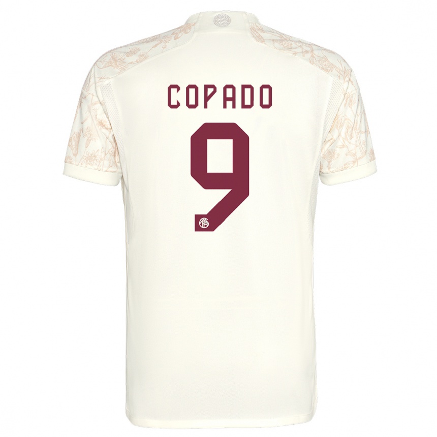 Hombre Fútbol Camiseta Lucas Copado #9 Blanquecino Equipación Tercera 2023/24 México