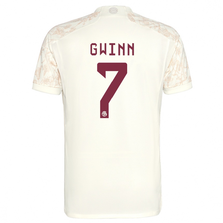 Hombre Fútbol Camiseta Giulia Gwinn #7 Blanquecino Equipación Tercera 2023/24 México