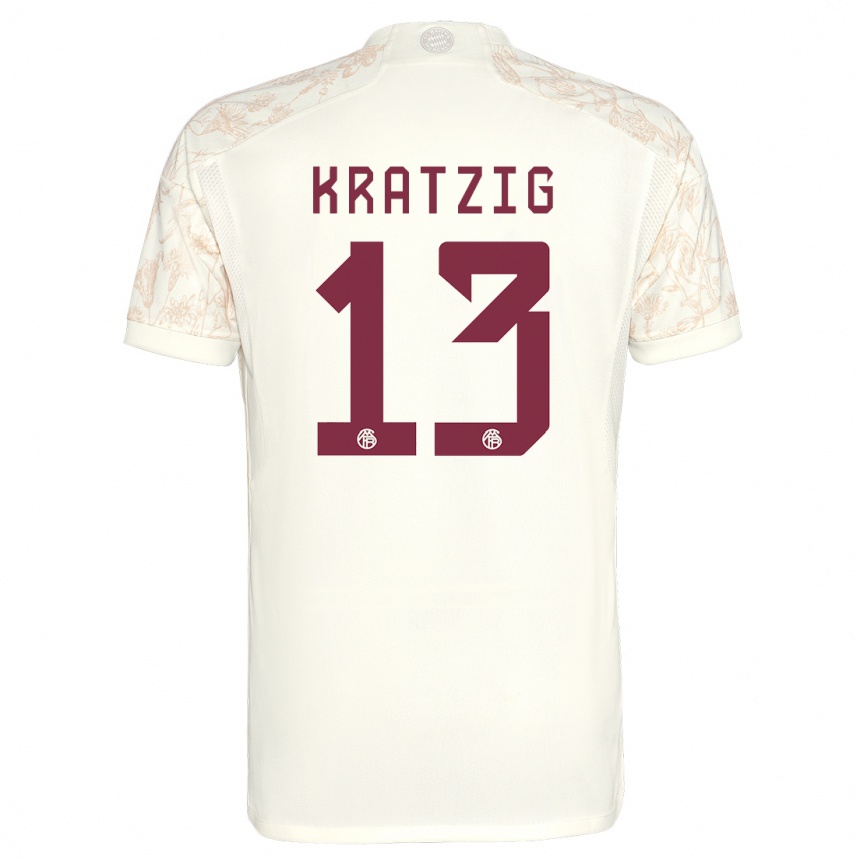 Hombre Fútbol Camiseta Frans Kratzig #13 Blanquecino Equipación Tercera 2023/24 México