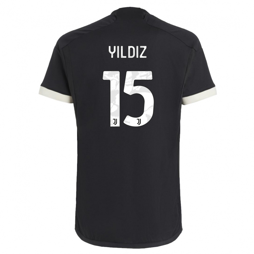 Hombre Fútbol Camiseta Kenan Yildiz #0 Negro Equipación Tercera 2023/24 México