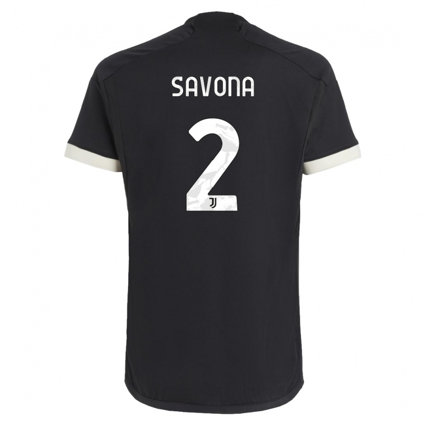 Hombre Fútbol Camiseta Nicolo Savona #2 Negro Equipación Tercera 2023/24 México