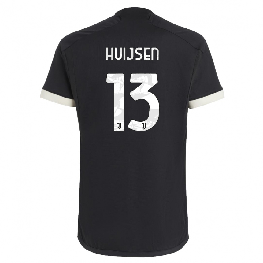 Hombre Fútbol Camiseta Dean Huijsen #13 Negro Equipación Tercera 2023/24 México