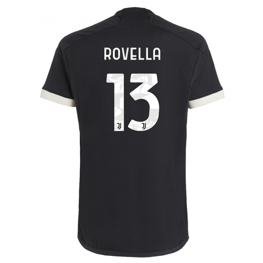 Hombre Fútbol Camiseta Nicolo Rovella #13 Negro Equipación Tercera 2023/24 México