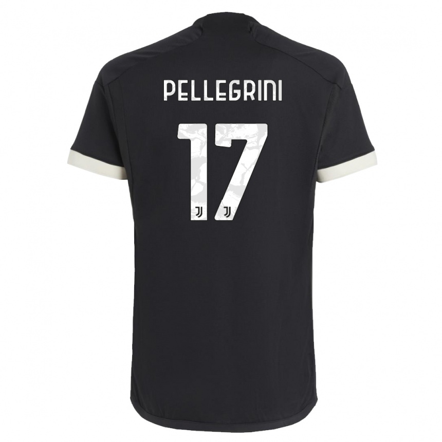 Hombre Fútbol Camiseta Luca Pellegrini #17 Negro Equipación Tercera 2023/24 México