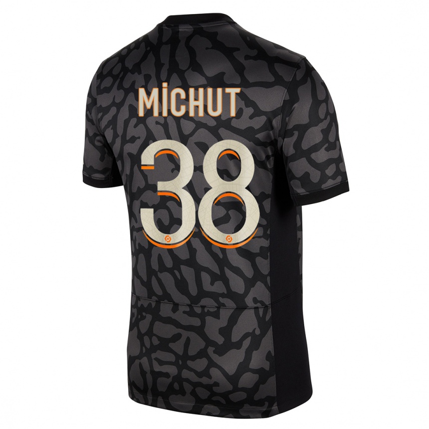 Hombre Fútbol Camiseta Edouard Michut #38 Negro Equipación Tercera 2023/24 México