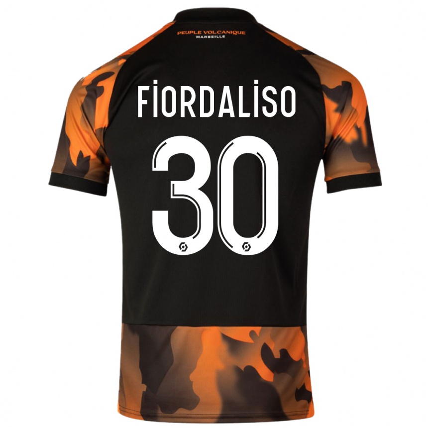 Hombre Fútbol Camiseta Thelma Fiordaliso #30 Negro Naranja Equipación Tercera 2023/24 México