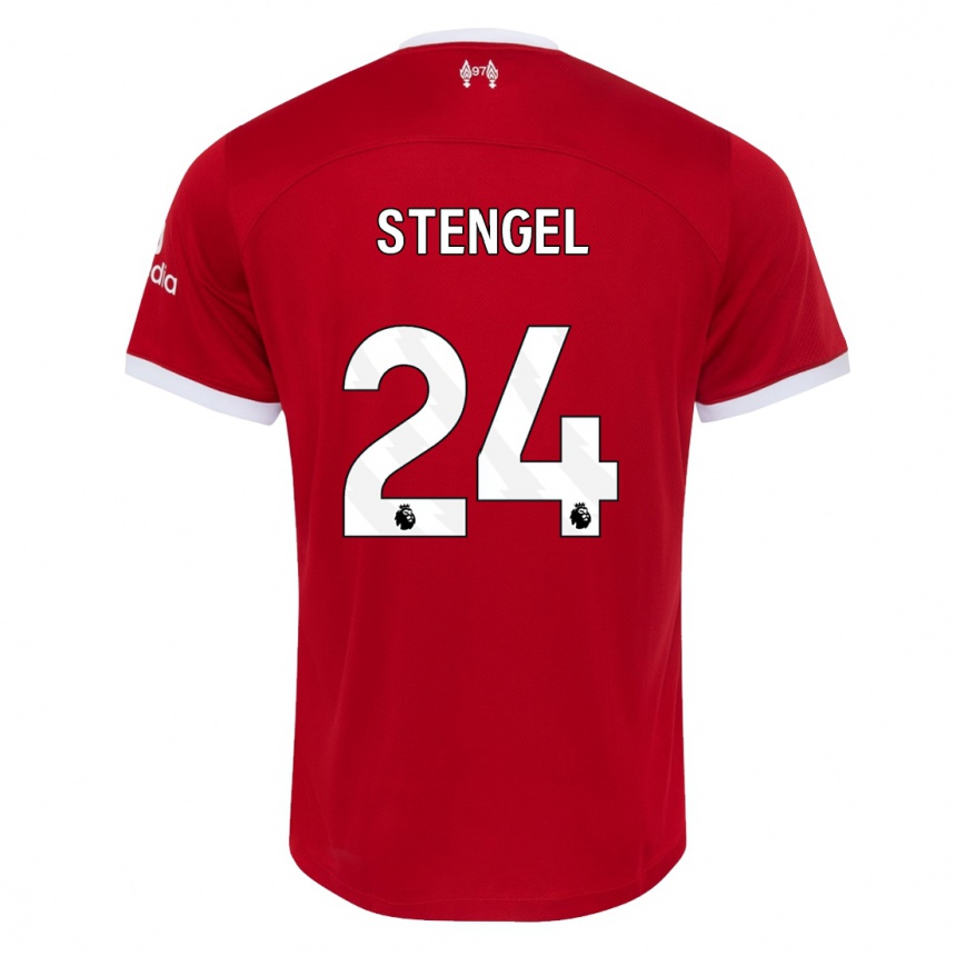 Mujer Fútbol Camiseta Katie Stengel #24 Rojo 1ª Equipación 2023/24 México