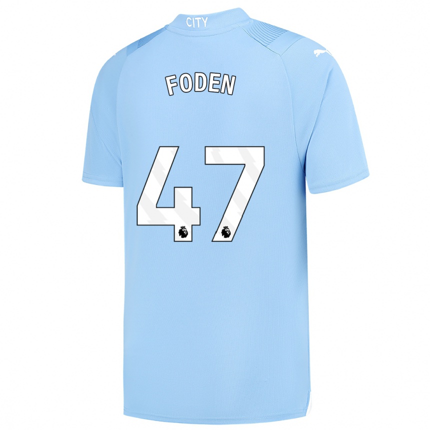 Mujer Fútbol Camiseta Phil Foden #47 Azul Claro 1ª Equipación 2023/24 México