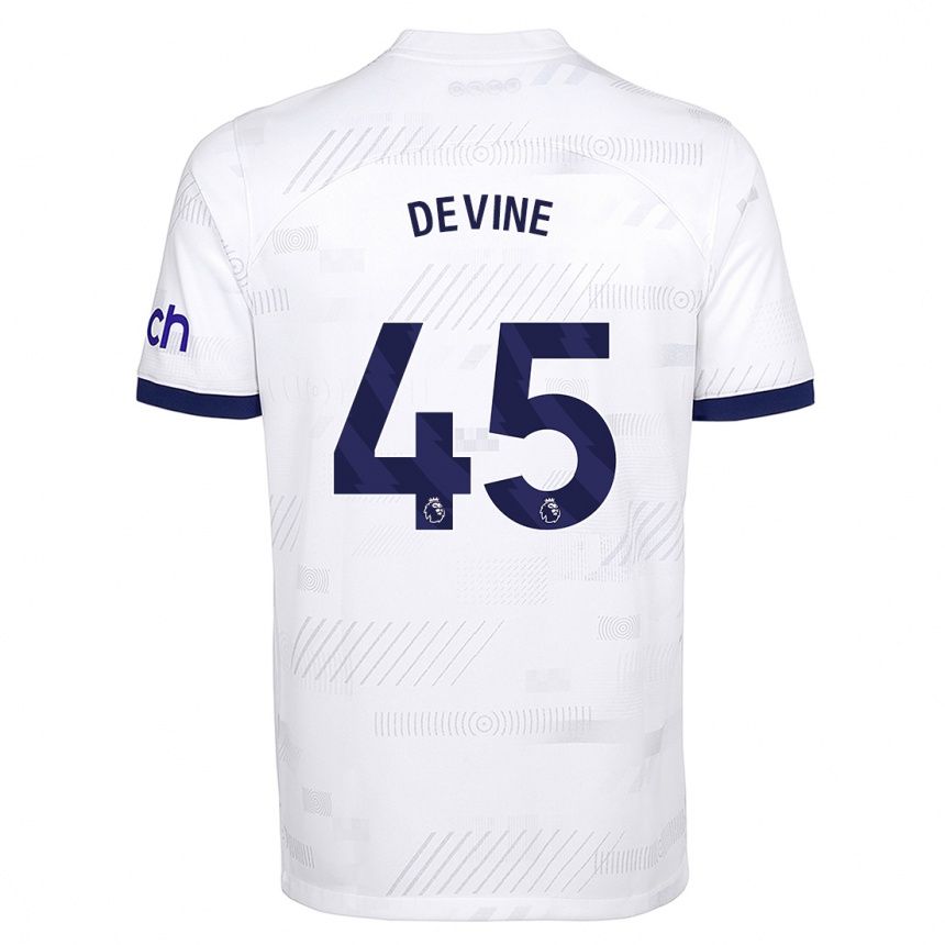 Mujer Fútbol Camiseta Alfie Devine #45 Blanco 1ª Equipación 2023/24 México