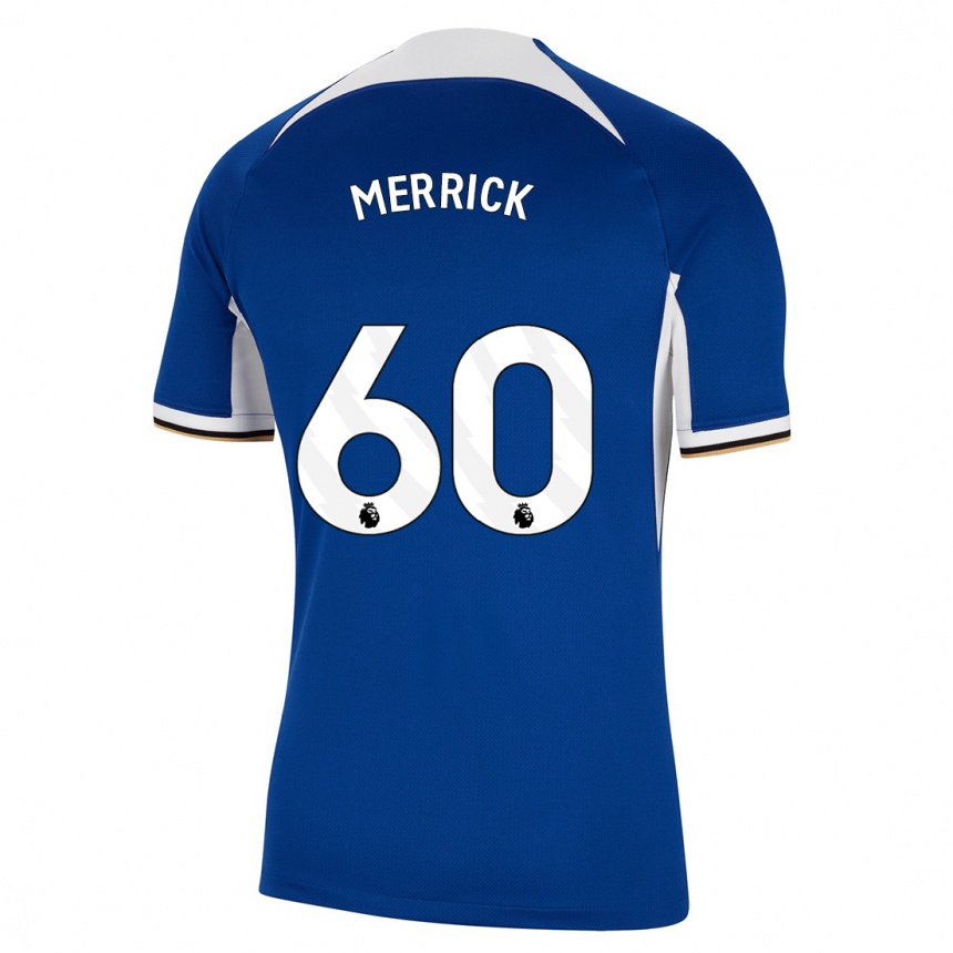 Mujer Fútbol Camiseta Max Merrick #60 Azul 1ª Equipación 2023/24 México