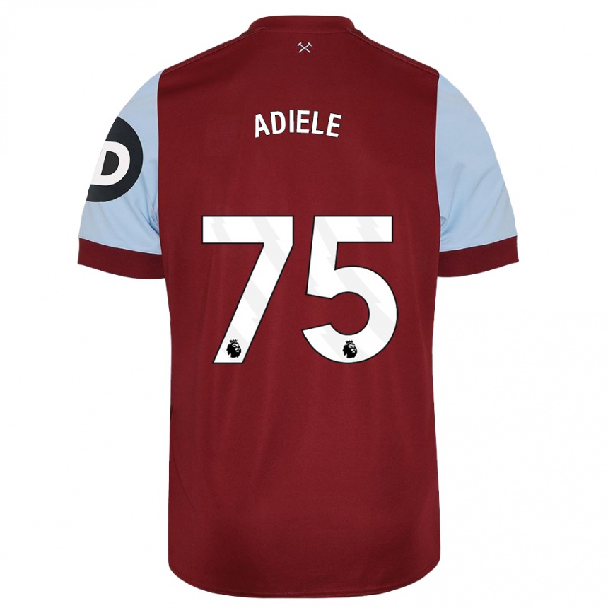 Mujer Fútbol Camiseta Emeka Adiele #75 Granate 1ª Equipación 2023/24 México