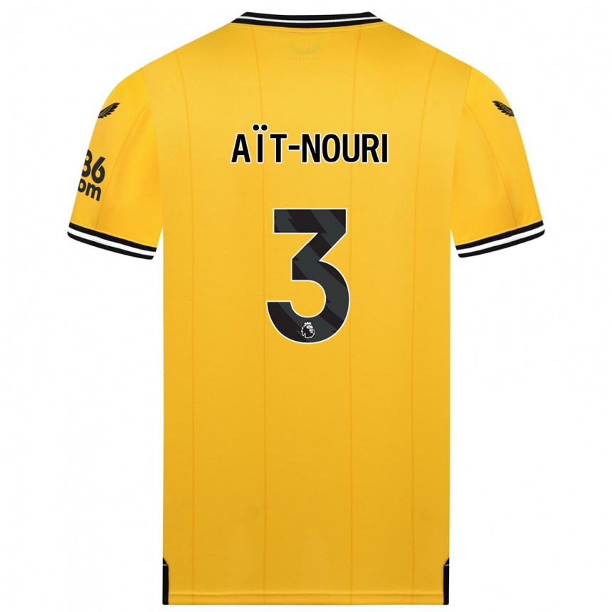 Mujer Fútbol Camiseta Rayan Ait-Nouri #3 Amarillo 1ª Equipación 2023/24 México
