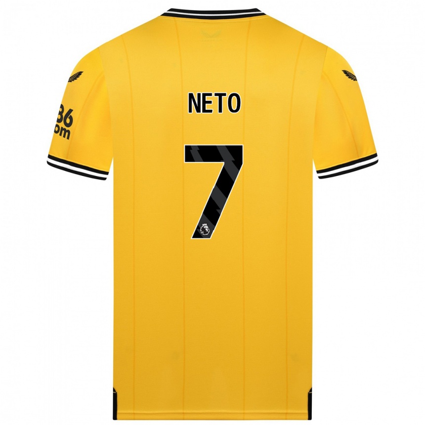 Mujer Fútbol Camiseta Pedro Neto #7 Amarillo 1ª Equipación 2023/24 México