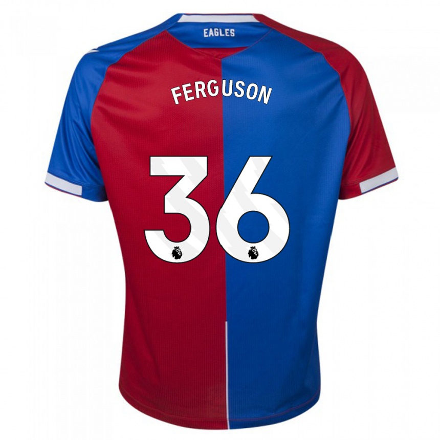 Mujer Fútbol Camiseta Nathan Ferguson #36 Rojo Azul 1ª Equipación 2023/24 México