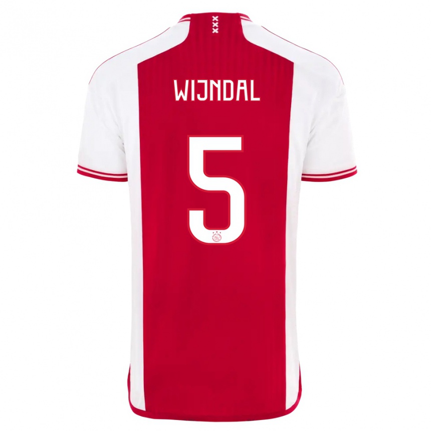 Mujer Fútbol Camiseta Owen Wijndal #5 Rojo Blanco 1ª Equipación 2023/24 México