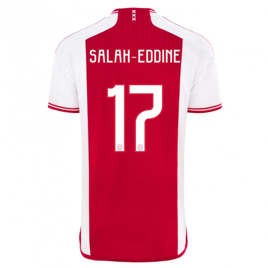 Mujer Fútbol Camiseta Anass Salah-Eddine #17 Rojo Blanco 1ª Equipación 2023/24 México