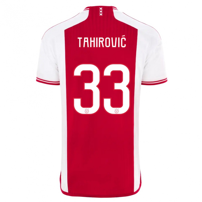 Mujer Fútbol Camiseta Benjamin Tahirovic #33 Rojo Blanco 1ª Equipación 2023/24 México