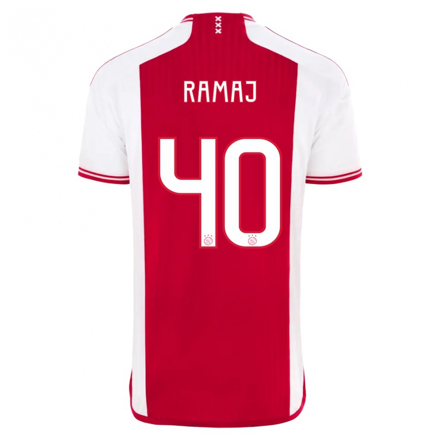 Mujer Fútbol Camiseta Diant Ramaj #40 Rojo Blanco 1ª Equipación 2023/24 México