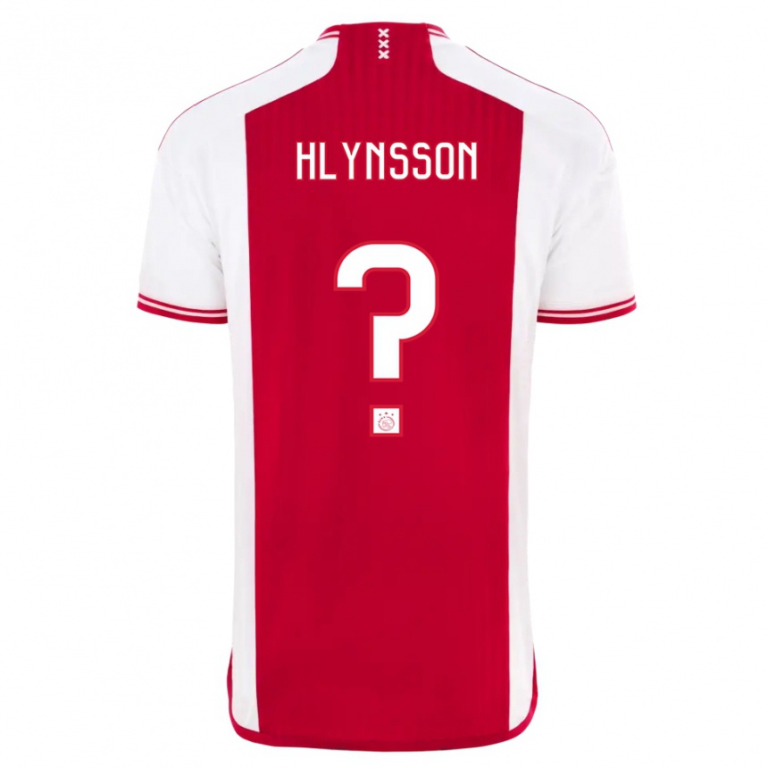 Mujer Fútbol Camiseta Kristian Hlynsson #0 Rojo Blanco 1ª Equipación 2023/24 México