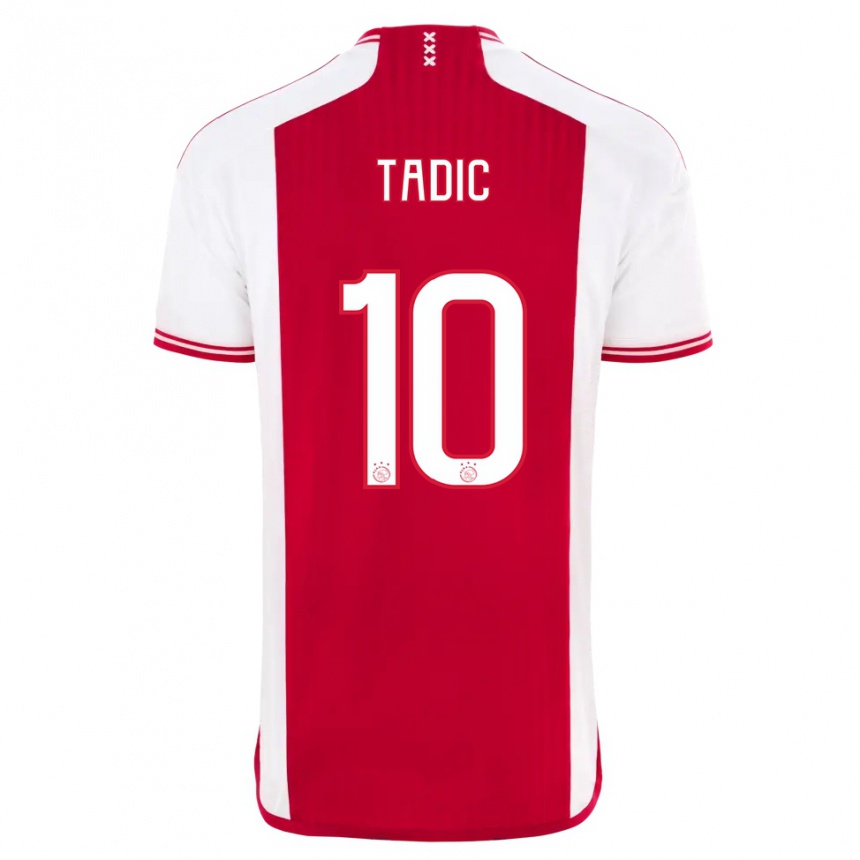 Mujer Fútbol Camiseta Dusan Tadic #10 Rojo Blanco 1ª Equipación 2023/24 México