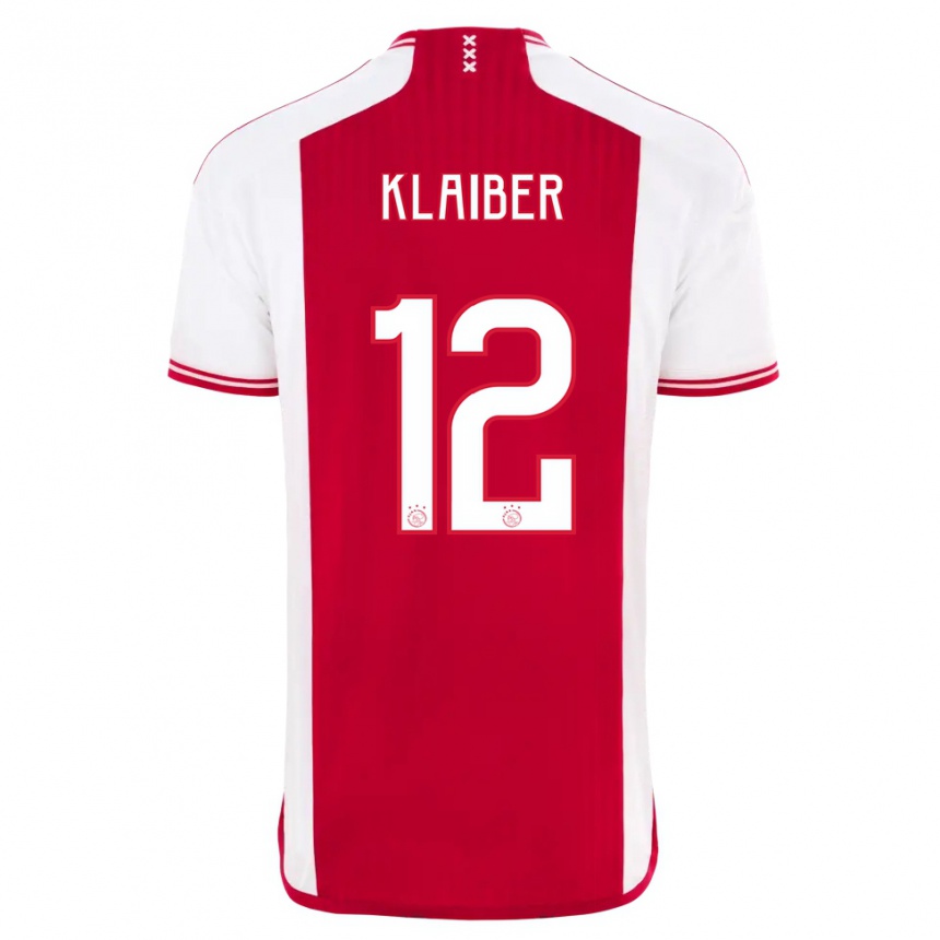 Mujer Fútbol Camiseta Sean Klaiber #12 Rojo Blanco 1ª Equipación 2023/24 México