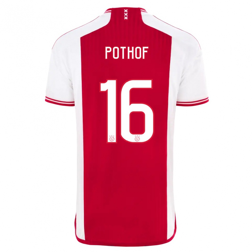 Mujer Fútbol Camiseta Isa Pothof #16 Rojo Blanco 1ª Equipación 2023/24 México