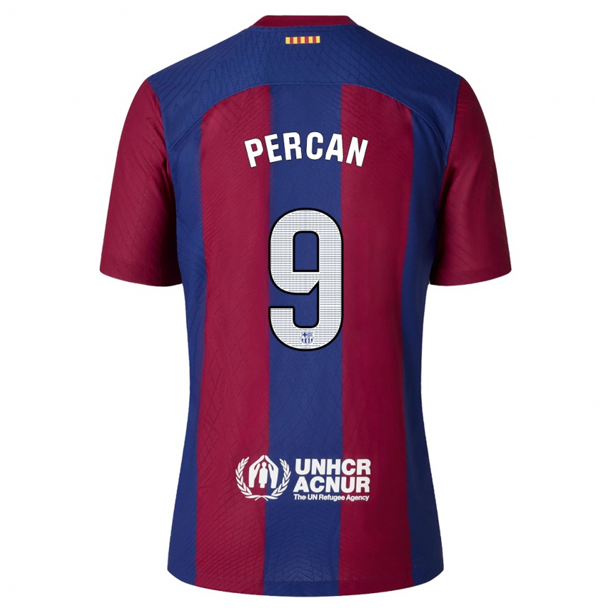 Mujer Fútbol Camiseta Diego Percan #9 Rojo Azul 1ª Equipación 2023/24 México