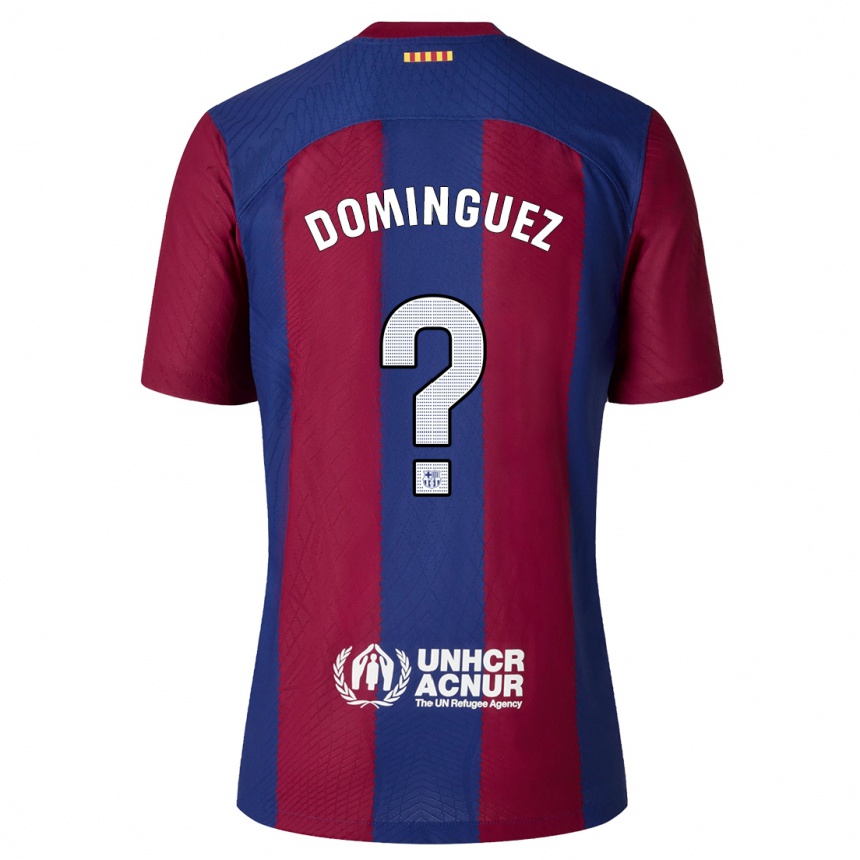 Mujer Fútbol Camiseta Sergi Dominguez #0 Rojo Azul 1ª Equipación 2023/24 México