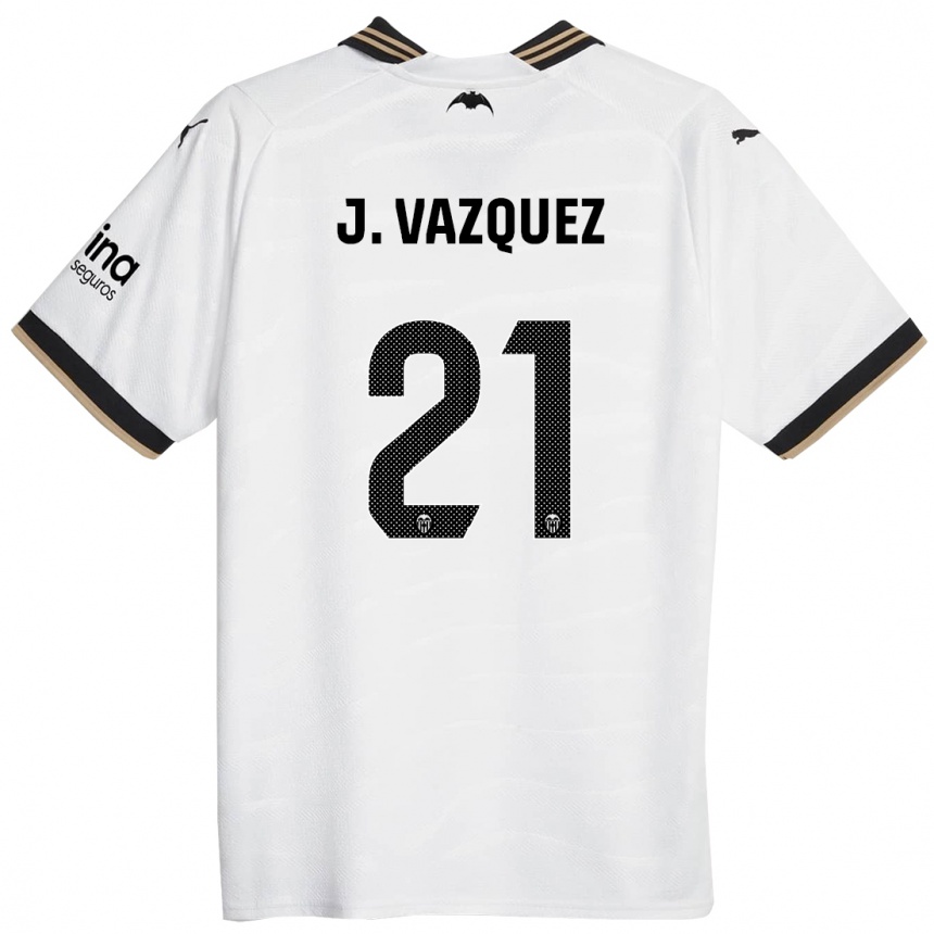 Mujer Fútbol Camiseta Jesus Vazquez #21 Blanco 1ª Equipación 2023/24 México