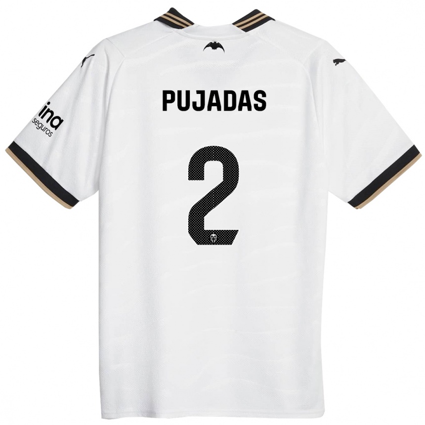 Mujer Fútbol Camiseta Berta Pujadas #2 Blanco 1ª Equipación 2023/24 México