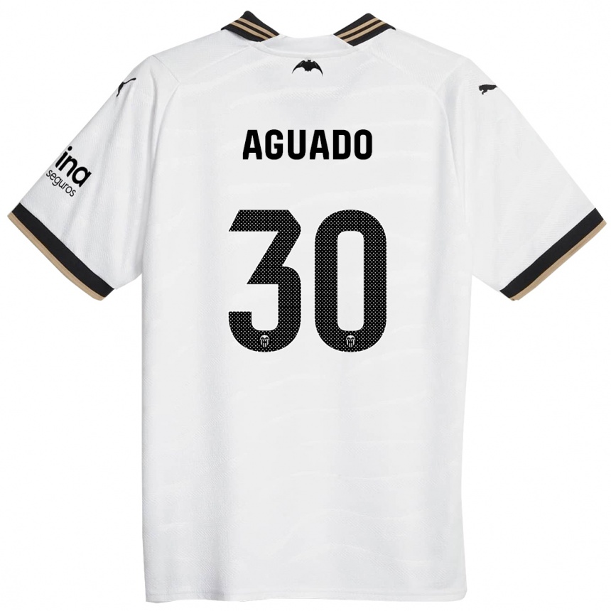 Mujer Fútbol Camiseta Julia Aguado #30 Blanco 1ª Equipación 2023/24 México