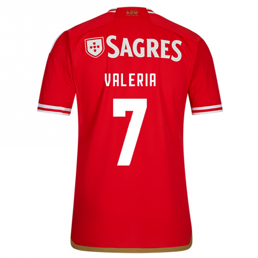 Mujer Fútbol Camiseta Valeria #7 Rojo 1ª Equipación 2023/24 México