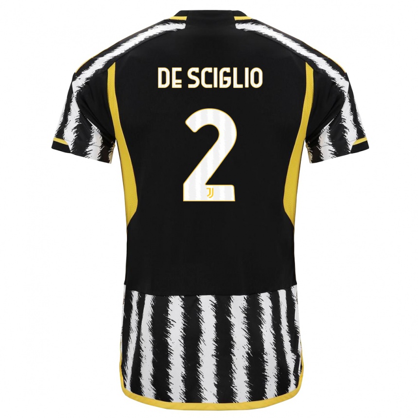 Mujer Fútbol Camiseta Mattia De Sciglio #2 Blanco Negro 1ª Equipación 2023/24 México