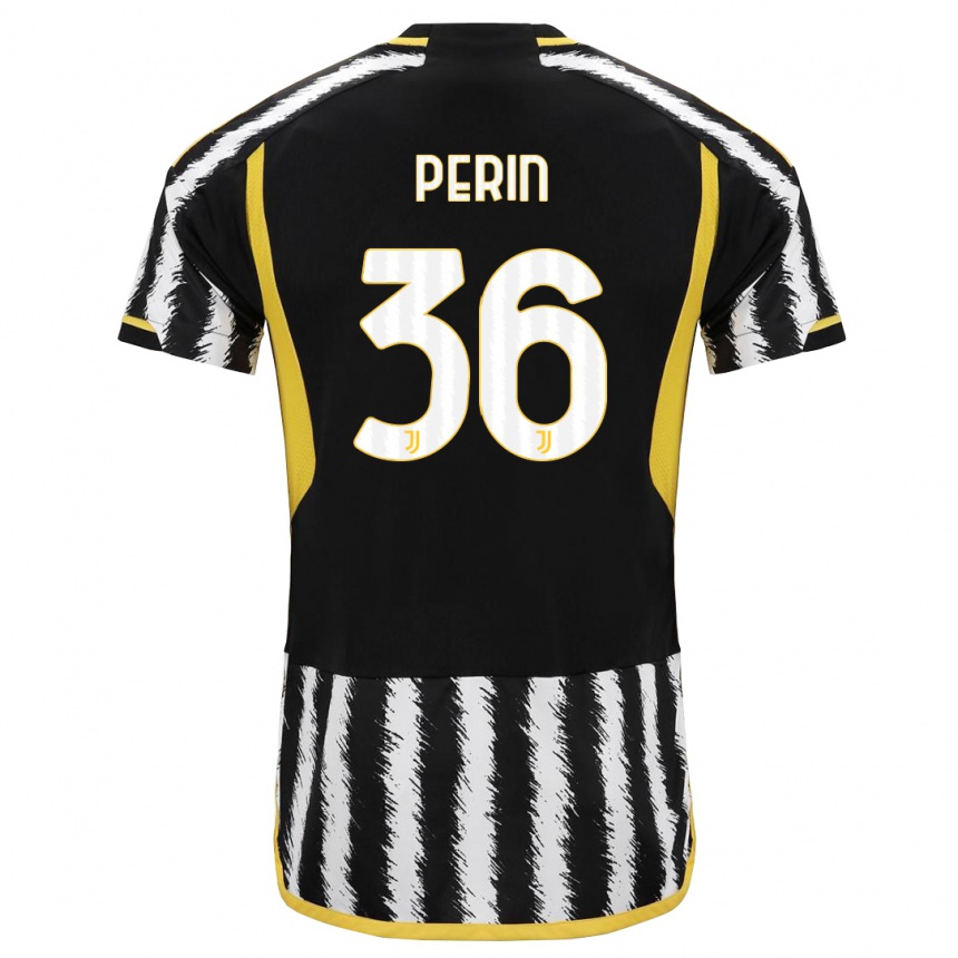 Mujer Fútbol Camiseta Mattia Perin #36 Blanco Negro 1ª Equipación 2023/24 México