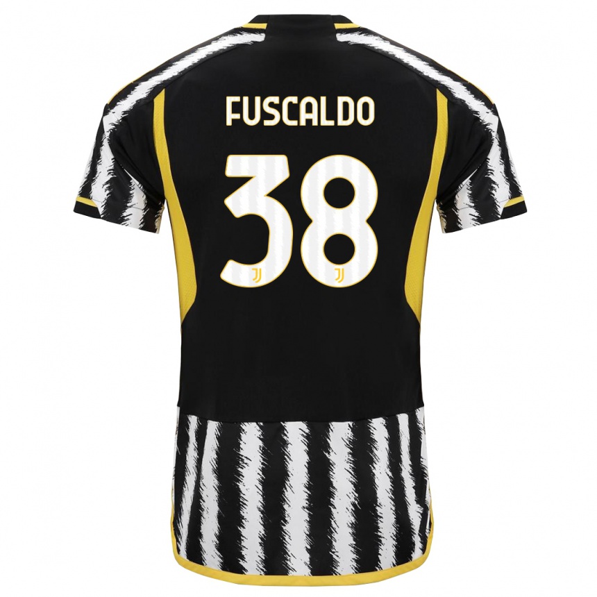 Mujer Fútbol Camiseta Matteo Fuscaldo #38 Blanco Negro 1ª Equipación 2023/24 México