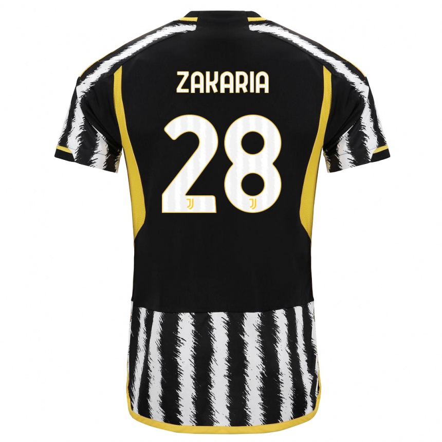 Mujer Fútbol Camiseta Denis Zakaria #28 Blanco Negro 1ª Equipación 2023/24 México
