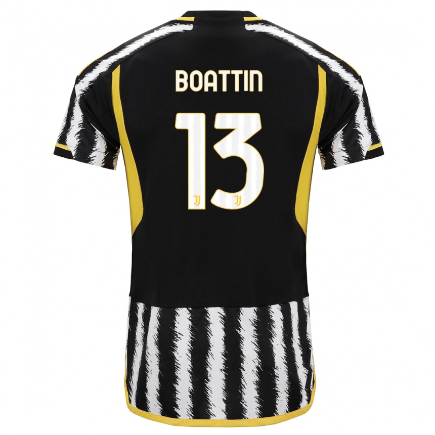 Mujer Fútbol Camiseta Lisa Boattin #13 Blanco Negro 1ª Equipación 2023/24 México