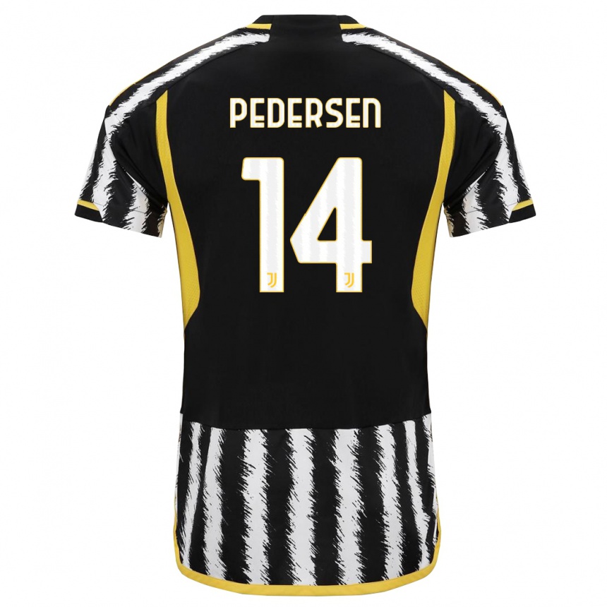 Mujer Fútbol Camiseta Sofie Junge Pedersen #14 Blanco Negro 1ª Equipación 2023/24 México