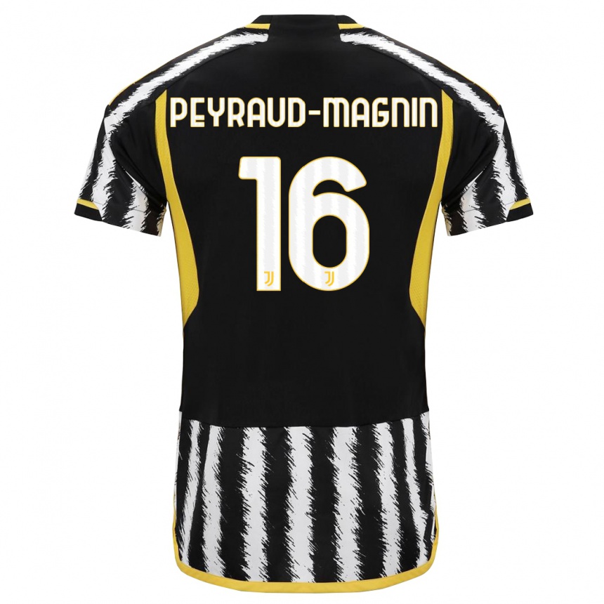 Mujer Fútbol Camiseta Pauline Peyraud-Magnin #16 Blanco Negro 1ª Equipación 2023/24 México