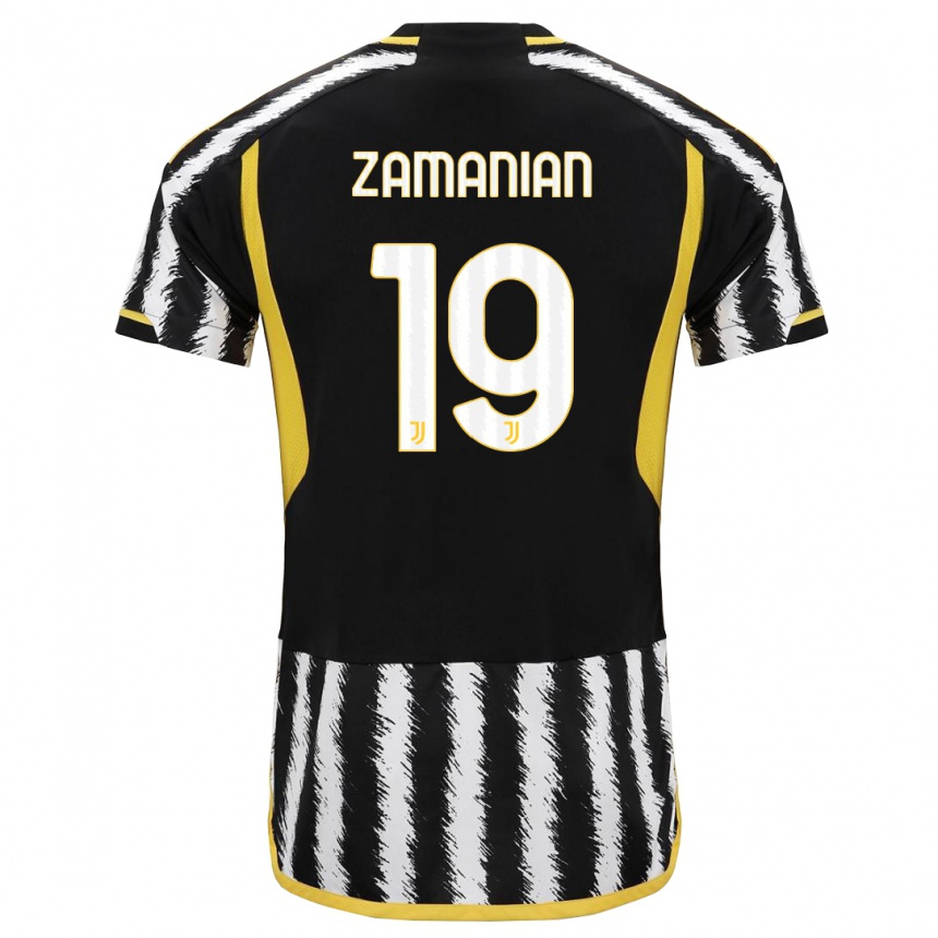 Mujer Fútbol Camiseta Annahita Zamanian #19 Blanco Negro 1ª Equipación 2023/24 México