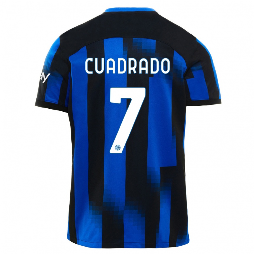 Mujer Fútbol Camiseta Juan Cuadrado #7 Azul Negro 1ª Equipación 2023/24 México