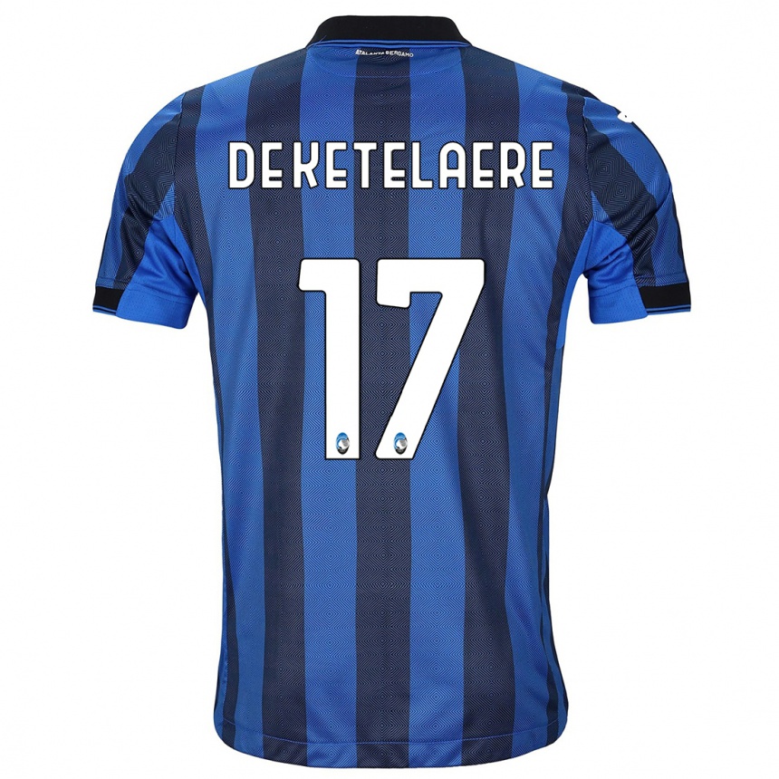 Mujer Fútbol Camiseta Charles De Ketelaere #17 Azul Negro 1ª Equipación 2023/24 México