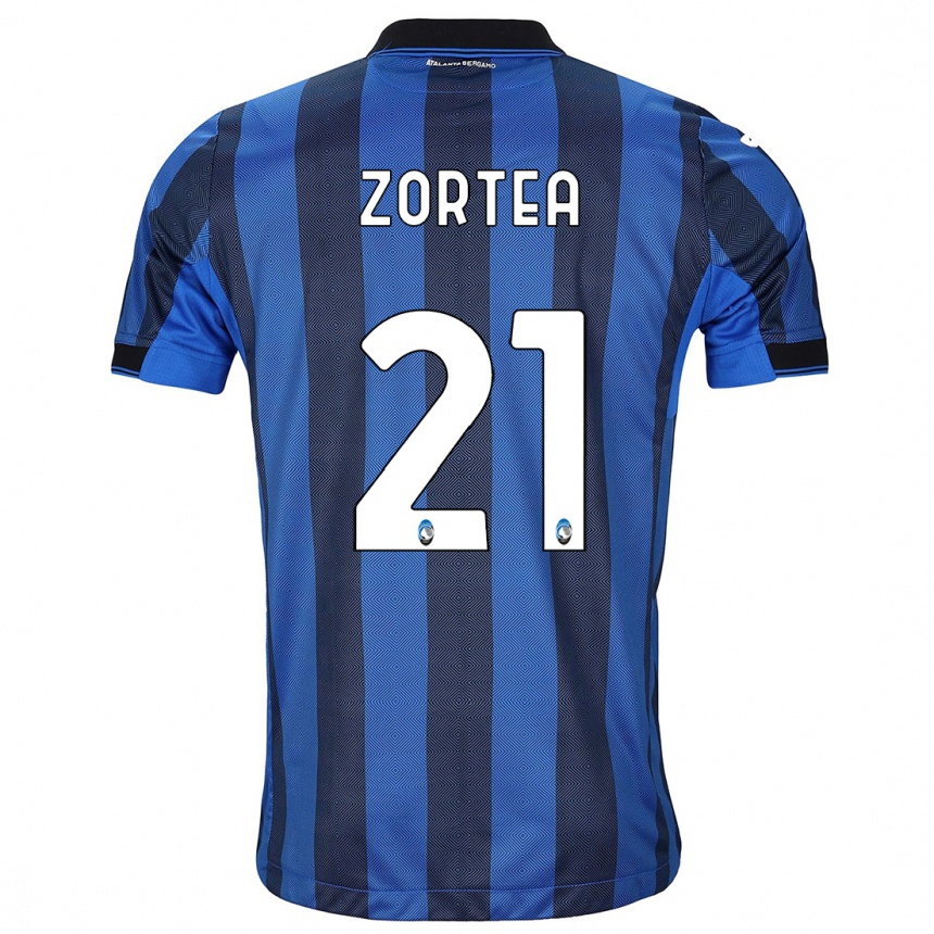 Mujer Fútbol Camiseta Nadir Zortea #21 Azul Negro 1ª Equipación 2023/24 México